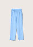 Polly 100% linen trousers BLU SURF Woman image number 5