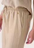 Pantaloni Piper in lino e cotone BEIGE SAFARIBLUE OLTREMARE  Donna immagine n. 3