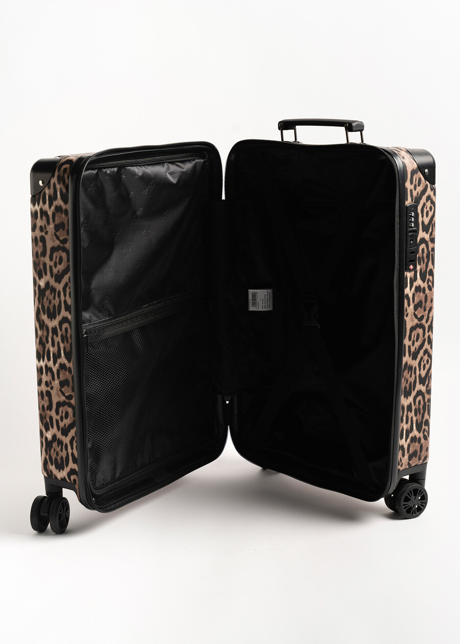Tailor animalier eco-leather trolley NERO BLACK Woman , image number 4