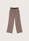 Pollon check pattern trousers MARRONE TIERRA Woman image number 5