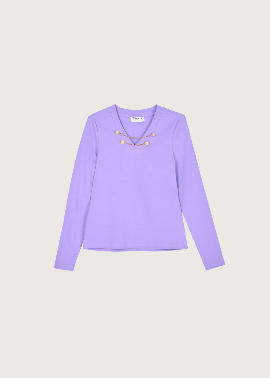 Siri cotton jersey VIOLA LILLY Woman , image number 4