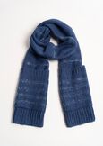Sciarpa Sindy con paillettes e tasche BLU AVIONVIOLA VINACCIA Donna immagine n. 2