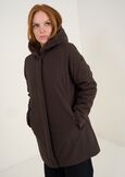 Piumino Patly liscio con cappuccio MARRONEGRIGIO Donna immagine n. 1