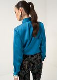 Camicia Alessia in satin MARRONEVERDE GARDENAZZURO AZZURRO Donna immagine n. 4