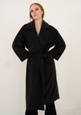 Cloud diagonal cloth wrap coat NERO Woman image number 2