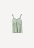 Tomas top with embroidery VERDE Woman image number 5