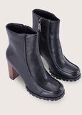 Sher eco-leather ankle boots NERO BLACK Woman image number 1