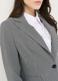 Giselle-Q micro check jacket NERO BLACK Woman image number 2