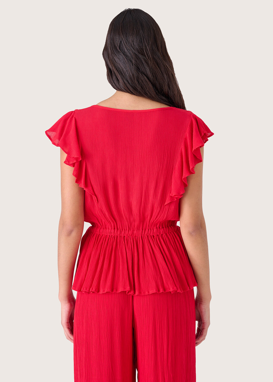 Top Tessa 100% rayon ROSSO CARPETBLU ABISSO Donna , immagine n. 3
