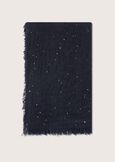 Smile scarf with micro paillettes NERO BLACKBLU AVIONBIANCO WHITEROSA CIPRIA Woman image number 2
