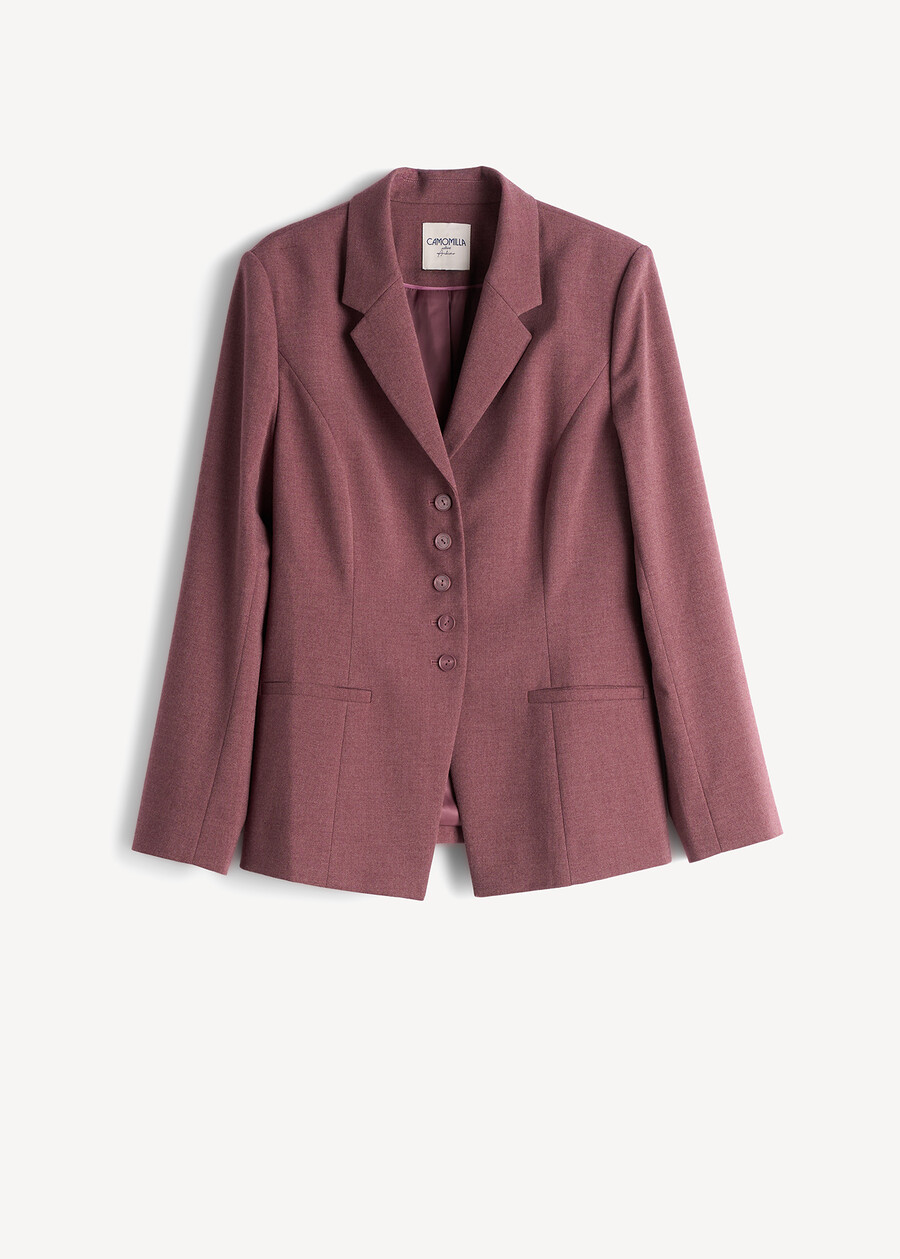 Blazer Gabriella taglio slim Archivio ROSSO BORDEAUX Donna , immagine n. 7