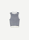Top Trilly in filo di viscosa BIANCO WHITE Donna immagine n. 4