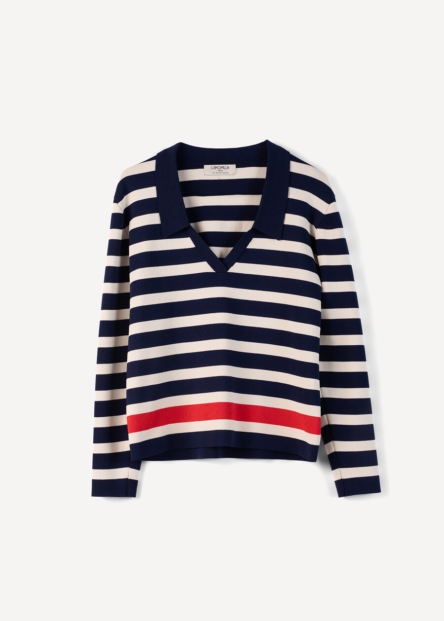 Miriam polo neck knit BLU Woman , image number 6