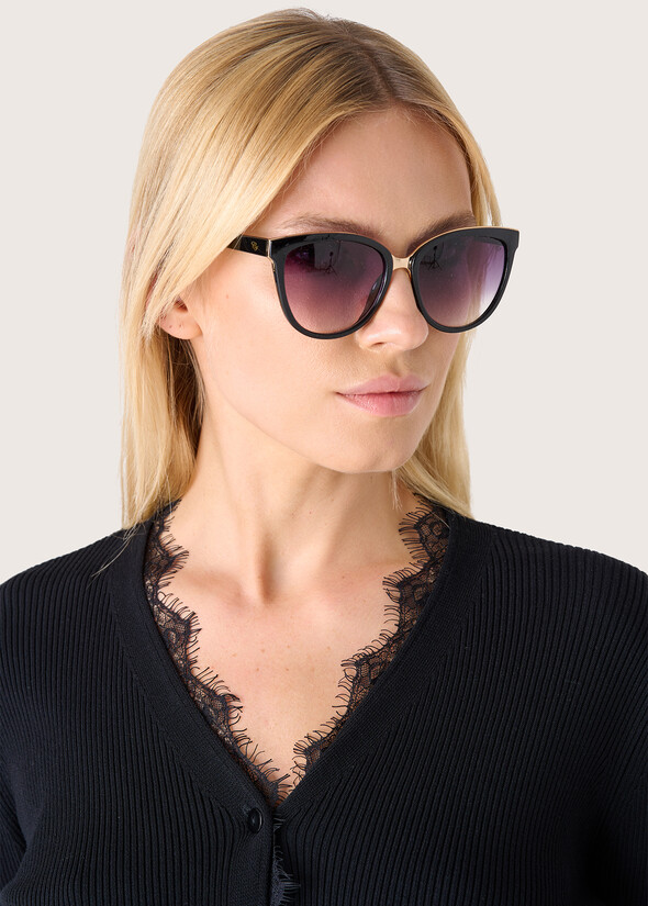 Cat-eye sunglasses NERO BLACKROSA ROMANTICO Woman null
