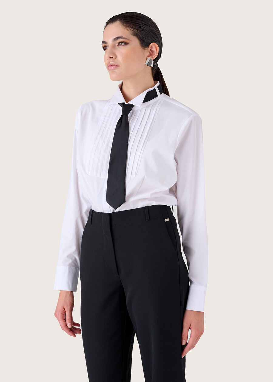 Camicia Carrot in misto cotone BIANCO WHITE Donna , immagine n. 1