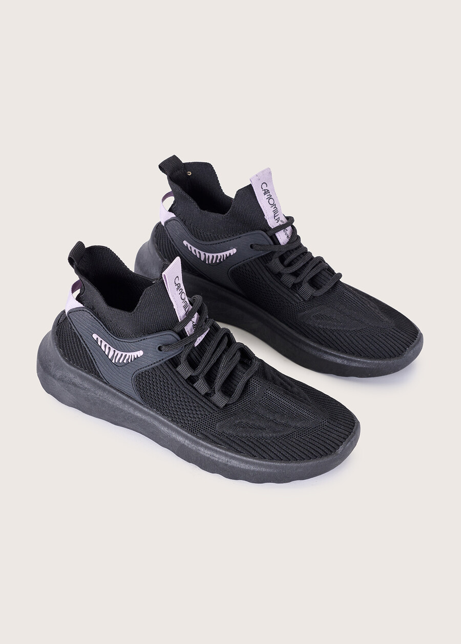 Samira sneakers in technical fabric NERO BLACK Woman , image number 1