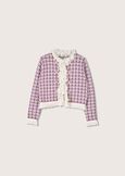 Cosmo tweed cardigan ROSSO SYRAH Woman image number 4