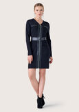 Calla knitted short dress NERO BLACK Woman image number 2