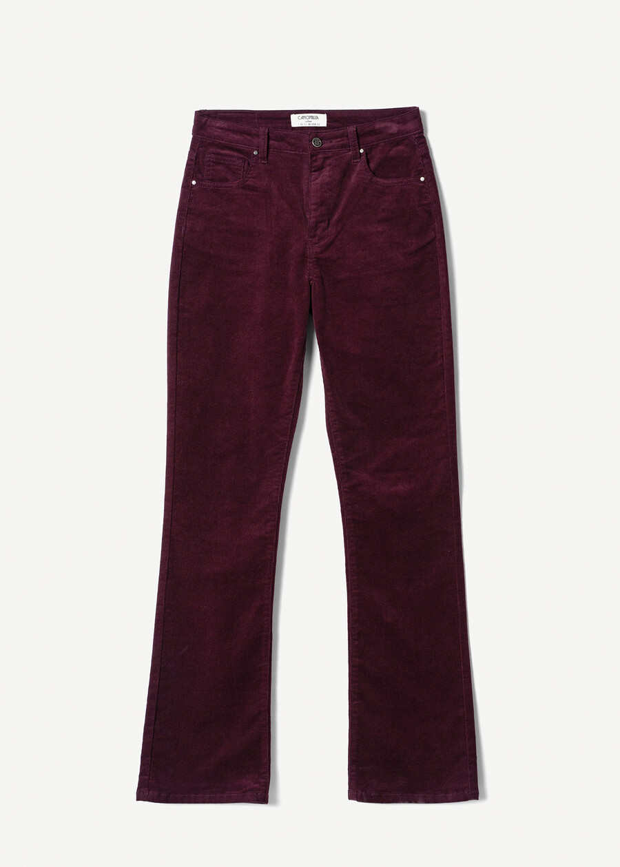 Pantalone in velluto Cindy-T BLU MIDNIGHTVIOLA VINACCIA Donna , immagine n. 5