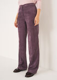 Pantalone Giorgia-N in velluto GRIGIO CENEREVIOLA PURPLE Donna immagine n. 3