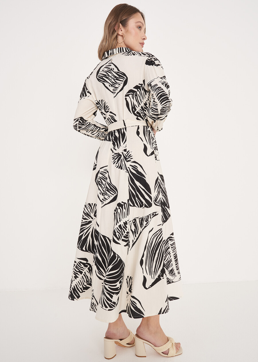 Alimba Printed Dress NERO BLACK Woman , image number 4
