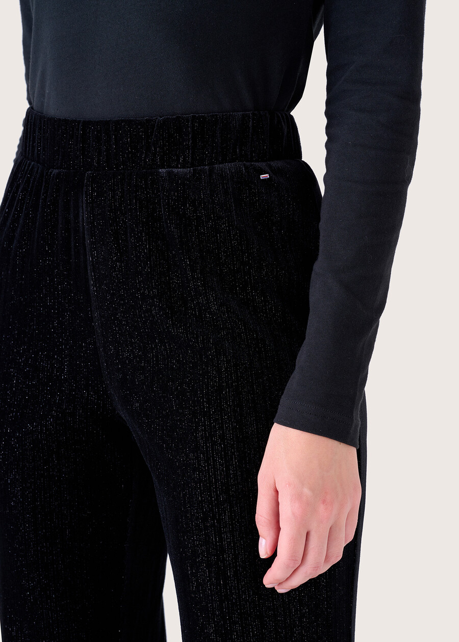 Pantalone Victoria in velluto NERO BLACK Donna , immagine n. 4
