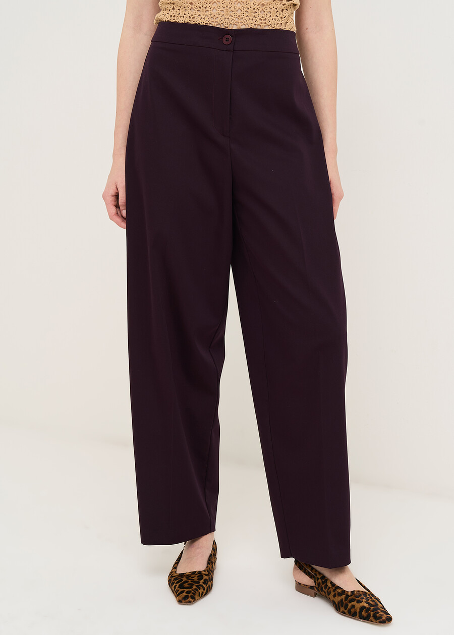 Pantaloni Payper baggy cotone VIOLA Donna , immagine n. 2