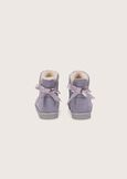 Sahy snowboots in eco-suede for girls GRIGIO MEDIUM GREY Woman image number 4
