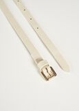 Cintura Clim 100% vera pelle BEIGE LATTENERO BLACK Donna immagine n. 3