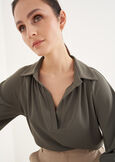 Silvia Shirt Collar T-shirt VERDEMARRONE TERRA Woman image number 2
