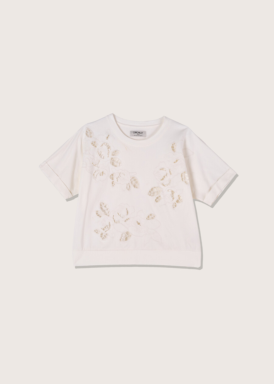 T-shirt Syria con scollo a barca BIANCO Donna , immagine n. 4