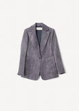 Giacca Giuliet in velluto GRIGIO CENEREVIOLA PURPLE Donna immagine n. 5