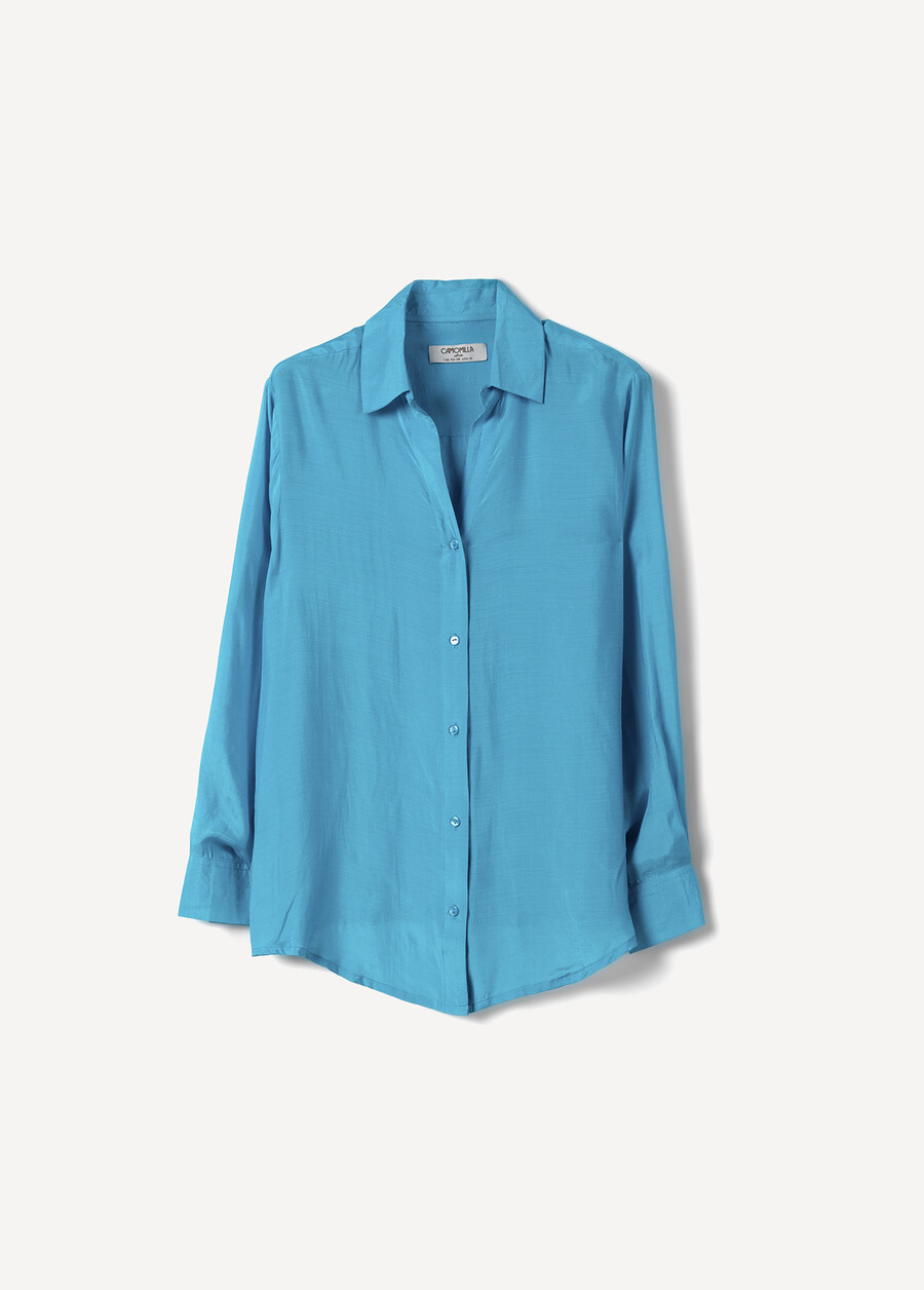 Campbell silk and viscose shirt BLUBEIGE LATTEBLUE TURCHESEVIOLA MULBERRY Woman , image number 7