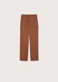 Pantalone Lara in misto lino MARRONE MOKA Donna immagine n. 5