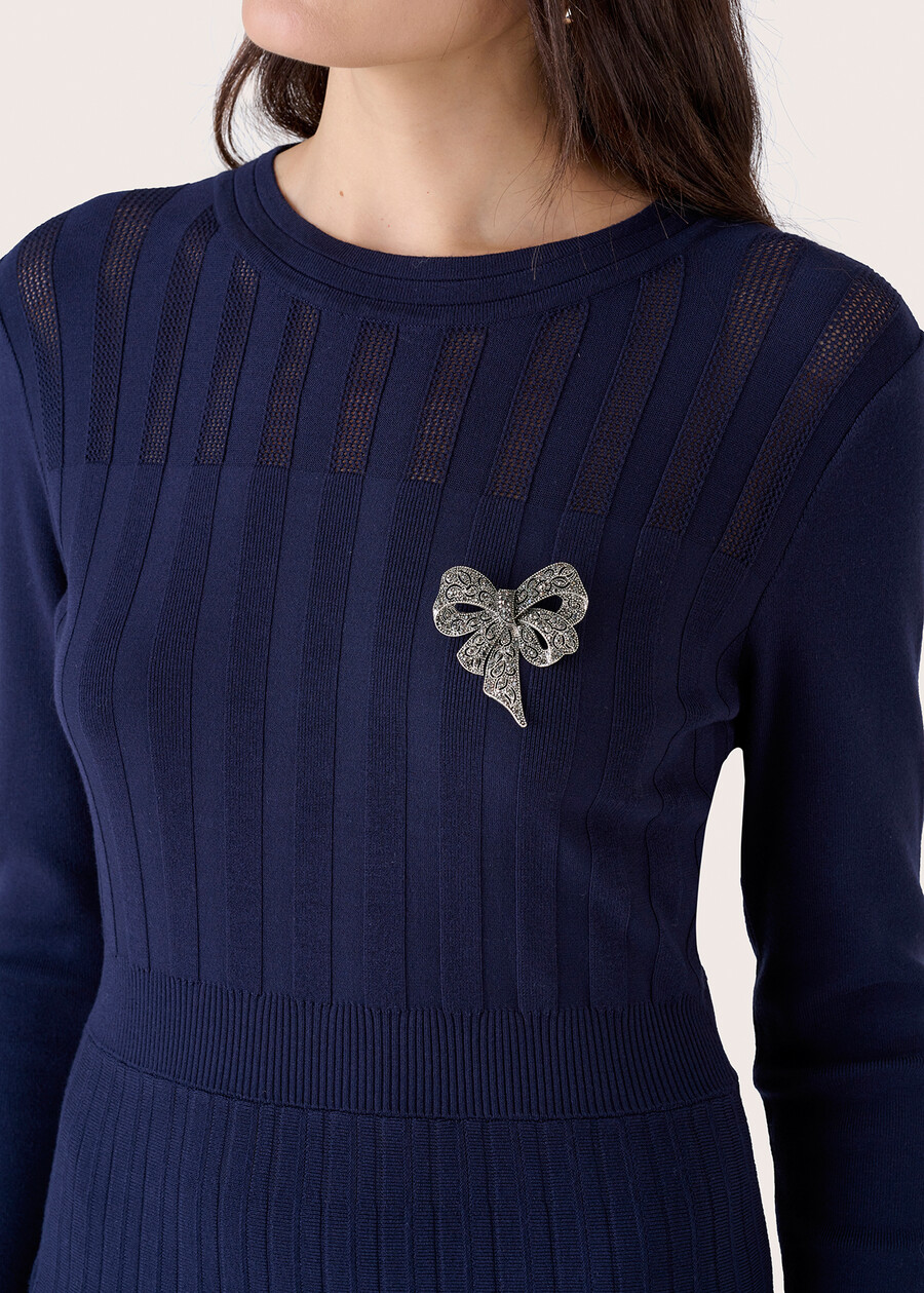 Abito Antilla con gonna plissettata BLUE OLTREMARE Donna , immagine n. 3