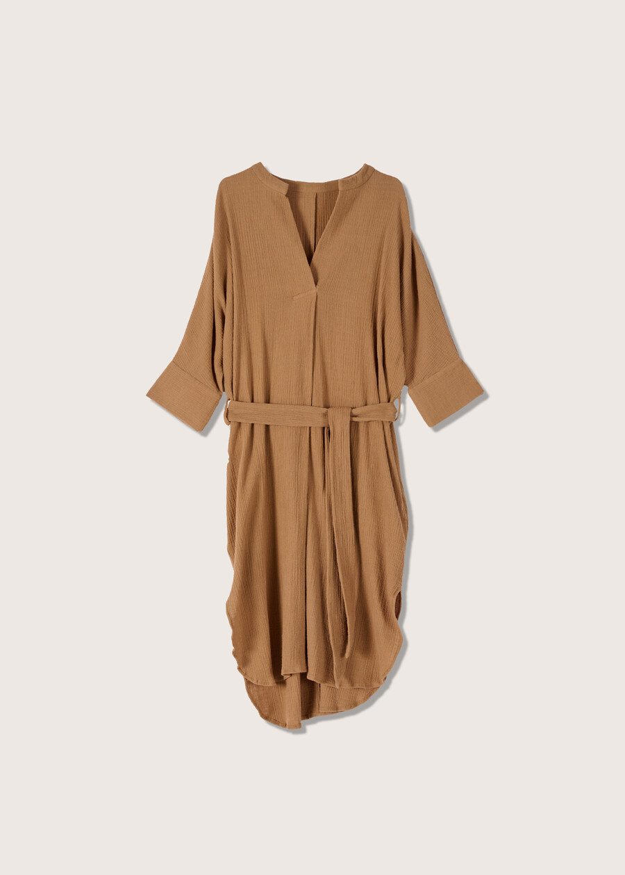 Abito Altair 100% cotone MARRONE TABACCO Donna , immagine n. 4