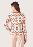 Maglia Men con stampa jacquard MARRONE TIERRA Donna immagine n. 3