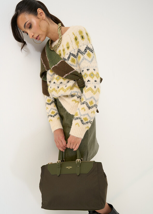 Shopping bag Beckley in nylon VERDE Donna null