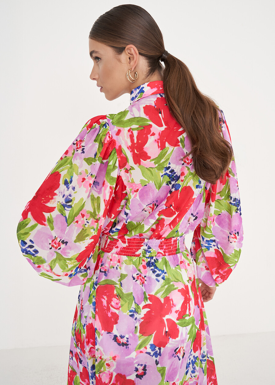 Camicia Cheryl con fantasia a fiori BIANCO WHITE Donna , immagine n. 3