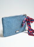 Borsa Tonga in denim con strass CELESTE POLVERE Donna immagine n. 3