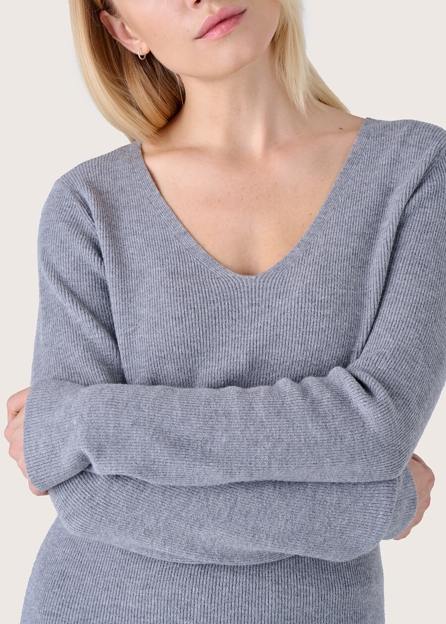 Myles ribbed jersey GRIGIO MEDIUM GREY Woman , image number 2