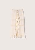Gonna lunga Giada 100% cotone BIANCO Donna immagine n. 6