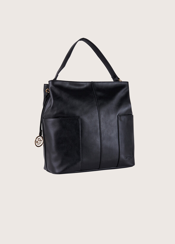Beryl eco-leather shopping bag BLACKLANA- Woman null