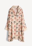 Maxi camicia Cady scolo a V BEIGE LATTE Donna immagine n. 5
