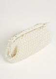 Bassina woven eco-leather clutch bag BIANCO BURRONERO BLACK Woman image number 2
