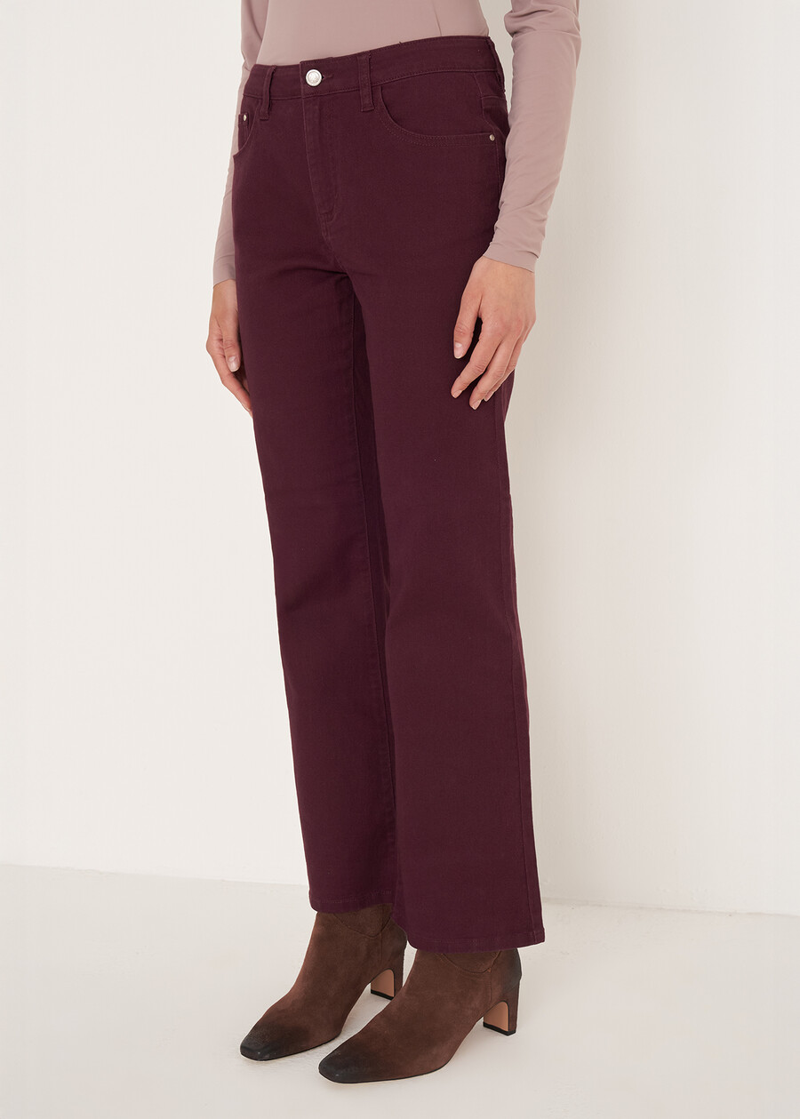 Jeans JacquelineJ-F svasati VIOLA VINACCIA Donna , immagine n. 2