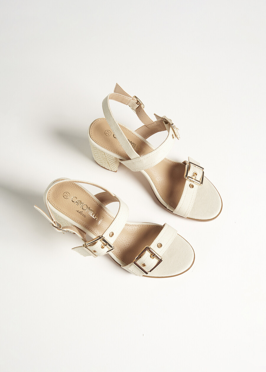Surly canvas sandal BEIGE LATTE Woman , image number 3