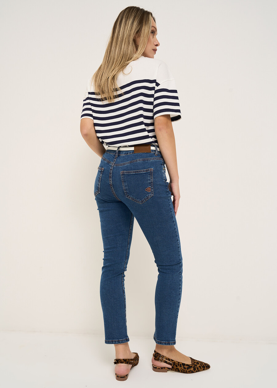 Denim Kate 5 tasche gamba slim DENIM MEDIUM DENIM Donna , immagine n. 4