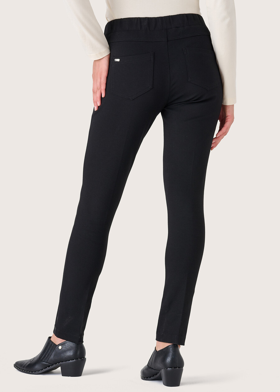 Pantalone Kelly in tessuto screp NERO BLACK Donna , immagine n. 4