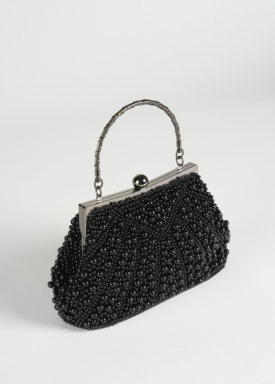 Bearls pearl clutch bag NERO BLACK Woman , image number 2